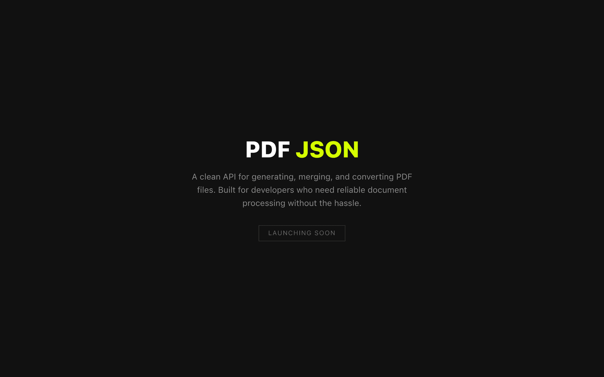 PDF JSON